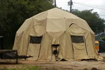 27x31 Us Military Shelter Hdt Base-x Dome Instant Up Geodesic 6d31 Tent W/ Liner. Fixed Price $2200.00.