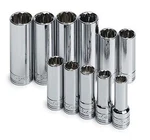 Sk Hand Tool 1871 3/8" Drive, 12 Point, Deep Metric Socket Set, Chrome 11 Pc. Fixed Price $146.29.