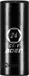 Boen 3/8" Drive Deep Impact Sockets, Premium Socket, 24mm. Fixed Price $16.99.