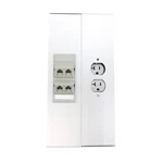 Hubbell Wdb4pac6-1 4-port Angled Cat6 Jack Wall Plate & Duplex Receptacle. Fixed Price $79.99.