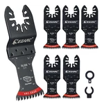 Ezarc Japanese Tooth Oscillating Saw Blade, 5 Pcs Arc Edge Cr-v, Black. Fixed Price $32.49.