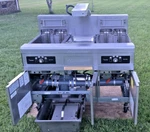 Frymaster Double Electric Fryer Model#: Fmph214se, 208v 3 Filtration Xtra Clean. Fixed Price $4795.00.