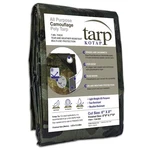 Kotap Tcm-0608 Camouflage All Purpose 7-mil Poly Tarp, 6 X 8 Ft, Green/black. Fixed Price $22.69.