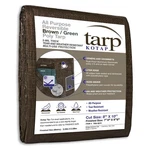 8x10-ft Reversible Brown Green Poly Tarp Heavy Duty Waterproof Outdoor Cove. Fixed Price $14.99.