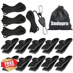 Sudopru 14pc Tarp Clips Rope Hangers. Fixed Price $27.99.