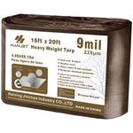 Hanjet Heavy Duty Waterproof Outdoor Tarp 16x20 Feet Silver/brown Poly Cover. Fixed Price $93.66.