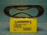 (qty: 3) Klingspor 333060x03002103 Silicon Carbide Belt 60 Grit 3" W X 21" L #3. Fixed Price $19.99.