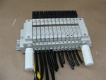 Smc Solenoid Valve Assembly (12) Vq1110-5l Valves And Manifold 24vdc. Fixed Price $89.99.